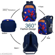 Myron 35L Spiderman printed backpack 1st/2nd/3rd/4th & 5th Class Light Weight Beautiful for Boys & Girls Waterproof School Bag