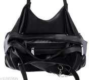 Women Black Shoulder Bag latest trendy handbags for girls daily use shoulder bag for women pu leather ladies bag