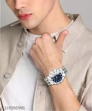 Best Quality Stain less Steel Day Date Couple Watch For Men&Women and Boys&Girls