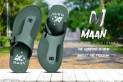 MAAN fancy and stylish leather look mens slippers