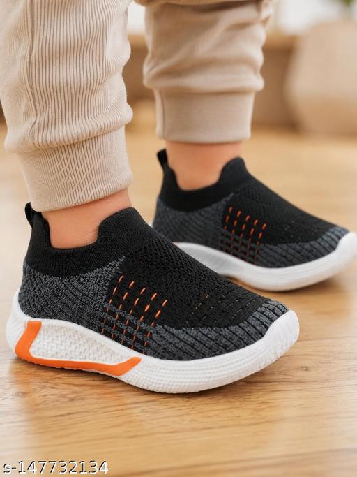 ROTATION Kids Sports Shoes for Boys & Girls | Lightweight Casual Slip-On Sneakers | Breathable Knitted Walking Running Shoes