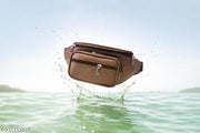 Latest Men Women Leather Waist Pack Travel Bags For Moneyy| Belt| Cards |Mobile| Documents| Kit| Books and Bills Dairy Pouch Cross Side Bag For Men Women .With Belt Stylish Small Luggage Accessories Bag I Waist Bags I Fanny pack.