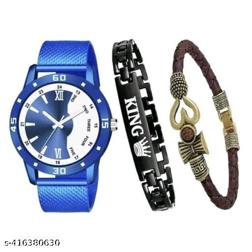 HRV Men Wrist Watch With Bracelet