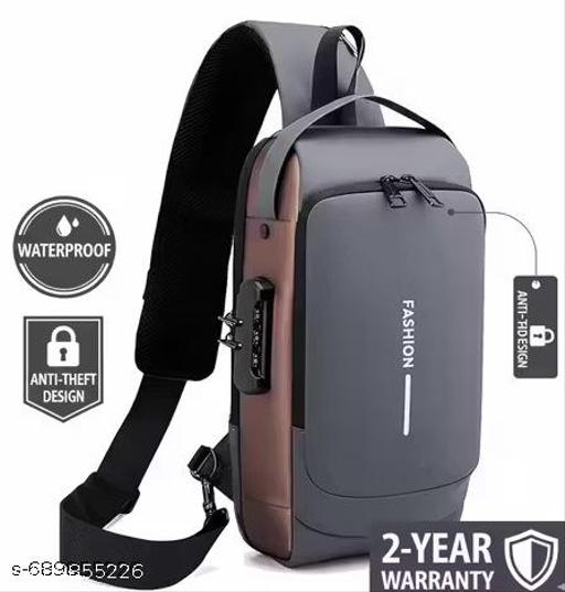 Sling Bag for Men & Women – Waterproof Anti-Theft Crossbody Backpack with USB Charging Port | Shoulder Bag for Travel, Outdoor, and Daily Use