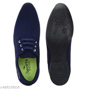 Trendy Solid Formal Cotton Shoe For Men (Blue) | Cotton Shoe For Men | Formal Shoe For Men | Solid Shoe |