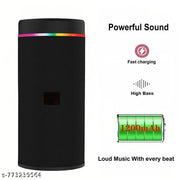 Portable Bluetooth Speaker with Mobile Holder | Wireless Speaker with USB & Memory Card Support | Multi Connectivity Speaker (Random colour)