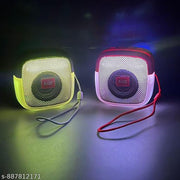 M424SP Wireless Smart Speaker with Multi-Color LED Glow | Aesthetic Home Decor Audio for Desk & Tabletop | Up to 5-Hour Playtime