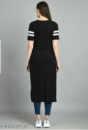 01 PRINTED KURTI BLACK