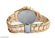 Mens watch new trendy popular stylish gold silver diamond party wear classic vintage watch