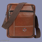 True Indian PU leather sling bag, Cross Body Bag Men’s | Stylish Shoulder Bag Men | Versatile Hand Bag for Men | Ideal for Travel & Office | Sling Bag Mini Passport Shoulder Strap Bag