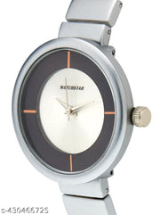 mate design formal look steel Belt Silver  colour casual look analog watch for womens and womens (Pack of 1)