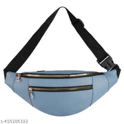 Nice Purse Classic Chest Crossbody Fanny Pack | Waist Pouch | Bum Bags (W.B-008-SkyBlue) Waist bag  (SkyBlue)