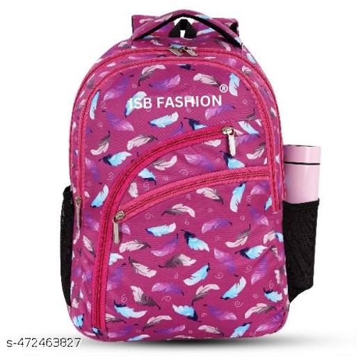 ISB Printed Backpack for school collage office Traveling Outdoor  Waterproof Polyester Material High Quality Bag Men Women Boys and Girls