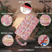 WILDAUK  Casual, Formal, Party Cream Butterfly Print Clutch