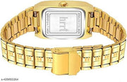 HRRT 9151 Stylish Gold Date & Day Display Analog Watch for Men & Boys | Premium Chain Watch | Party & Daily Wear