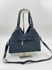 Knitted Hand Held Handbag with adjustable Sling