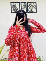 Womens Rayon Printed Kurti
