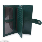 Regular fancy Women's Faux Leather with Zip Pocket, Multiple Card Holders and Pocket Wallet