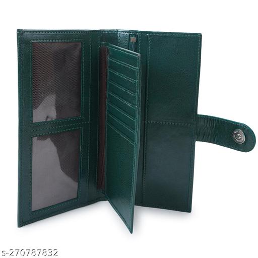 Regular fancy Women's Faux Leather with Zip Pocket, Multiple Card Holders and Pocket Wallet