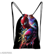 Printed Dori Bag Drawstring Backpack Small Bag Gym Bag tution bag Gift Bag for Everyday Use