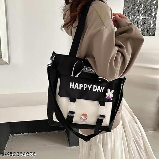 Korean Crossbody Bag Students Casual Shoulder Bags Large Capacity Unisex  Nylon cloth women's bag new shoulder bag Tote Handbag with Adjustable Shoulder Strap | Zip (PACK OF 1)ANY COLOUR
