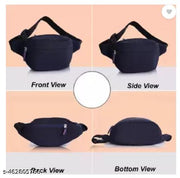Nyfee Waist Bags for Men Women-Premium Stitching,Branded Zippers,Waterproof Pocket Waist Bag  BLUE