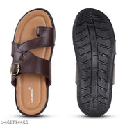 CALIBREL Men Brown Slippers | Slipper for men | Sandals for Men| Casual Sandals | Stylish, Comfortable & Durable | Men's Flip-Flops | Trendy men's footwear | Chappal for men | for Daily & Occasion