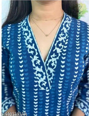 New indigo Single Kurti