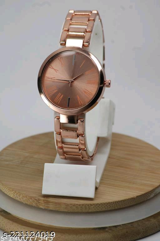 Best Quality Ethnic Solid Dial Metal Analog Watches for Women
