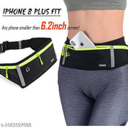Waterproof Running Waist Belt with Reflective Strips, Zipper Pocket & Adjustable Strap – Lightweight Sports Fanny Pack for Jogging, Gym, Travel & Cycling