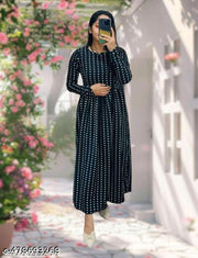Polyster/Crepe fabric-Kurti for Girls and Women