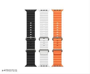 3 COMBO - Straps Compatible with Watch 42mm 44mm 45mm 49mm, Replacement Band Soft Silicone Sport Strap for iWatch Ultra Series | Smart Watch Strap