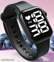 Trendy Black Colour Big Light Digital Watch for Kids Boys n Girls