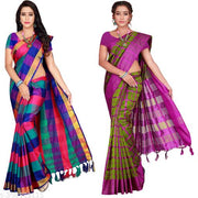 Cotton Fabric Saree For Women's