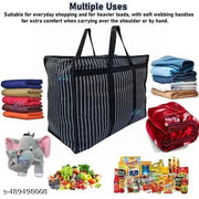 Pack of 2 Multi-Purpose Heavy Duty 133 Liters Canvas Super-Size Jumbo Under bed Storage Bag/Toys/ Blankets/Stationery Paper/Clothes Storage Bag With Strong Handle, Pack of 2 Black and Green
