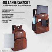 VENEER  Classy Vegan Leather Croco Fusion Business Office College Travel Unisex Backpack