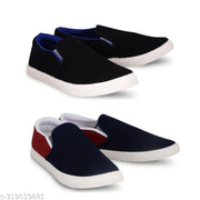 Pack of 2-2s combo shoes for men| black red-blue black- t blue combo shoes in color| comfortable and walking shoes for men