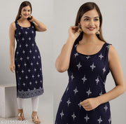 Jaigeet Fashion Navy Blue Kurta Only