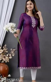 stylelist kurti with embroidered work By CHOUDHARY HI FASHION