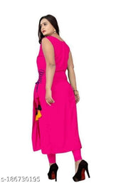 Cool&Classy Rayon Kurtis(Pink)