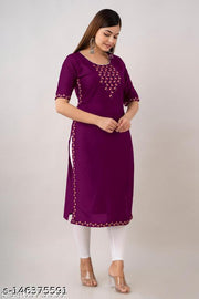 Zeenat  Long Embroidered Kurti for Women's and Girls Party Wear