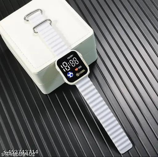 Trending Men Women and Boy Girls Waterproof Kids LED ultra band Wrist watch