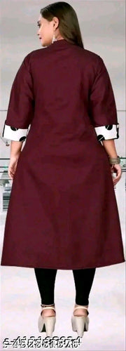selfi colour kurti maroon