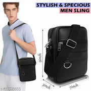 Stylish PU Leather Crossbody Fanny Pack Sling Bag for Women & Men Trendy crossbody for Traveling | One Side Shoulder sling bag stylish sling bag latest sling bag branded sling bag