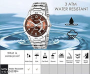 Dial, Day & Date Functioning, Stainless Steel Strap Analog Watch for Men (Dial-Silver)Men's sports watches,Men's chronograph watches,Men's automatic watches,Men's mechanical watches,Men's digital watches,Men's smartwatches,
