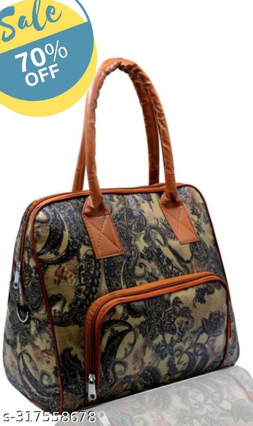 Latest Fashionable women duffle handbag with Digital Printed design.