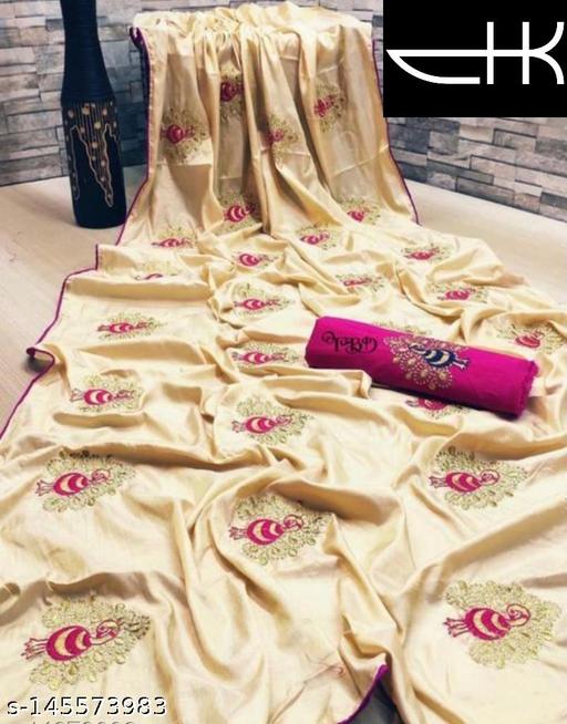 sana silk saree with embroidered work