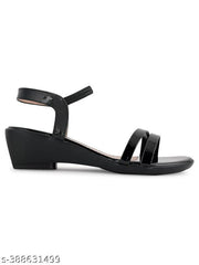 IKAGI Women's/Girls Stylish & Comfortable Wedge Fashion Heel Sandals for Women & Girls