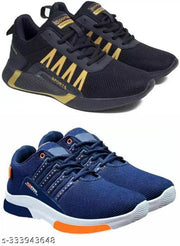 Men's Running Sports Gymwear shoes For Men Pack of 2