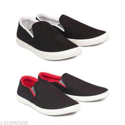 Pack of 2-2s combo shoes for men| black red-blue black- t blue combo shoes in color| comfortable and walking shoes for men